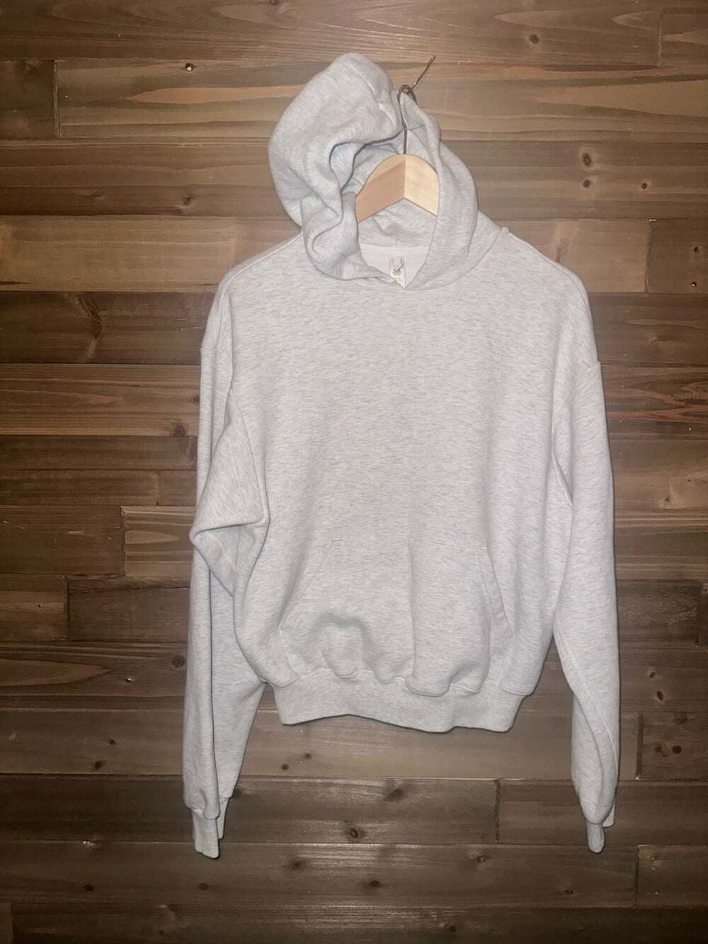 No.09 Skims Fleece Hoodie Size XS Heather Grey Cropped Sweatshirt